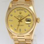 Rolex Day-Date President 18k Yellow Gold Diamond Dial Me