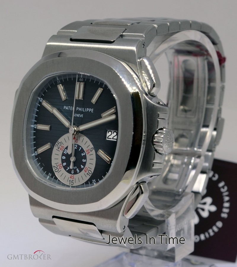 Patek Philippe Mens Nautilus Chronograph Steel Automatic Watch Bo 5980/1A-001 379325