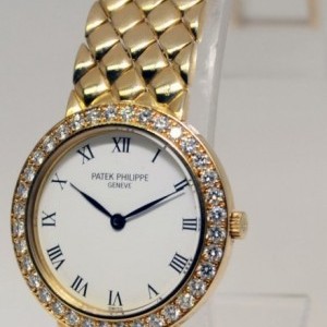 Patek Philippe Ladies 18k Yellow Gold  Diamond Dress Watch 48201 4820/1 392229