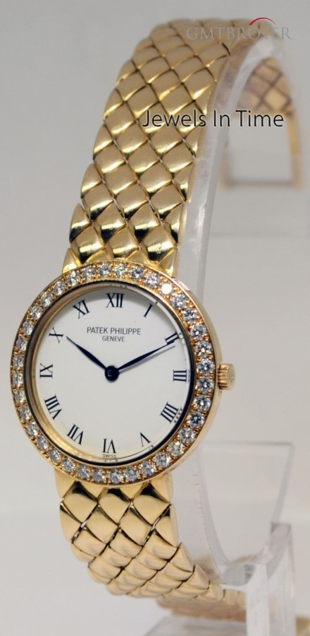 Patek Philippe Ladies 18k Yellow Gold  Diamond Dress Watch 48201 4820/1 392229