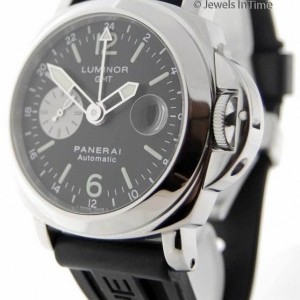Panerai Luminor Steel GMT Mens Automatic Watch BoxPapers P Pam88 354543
