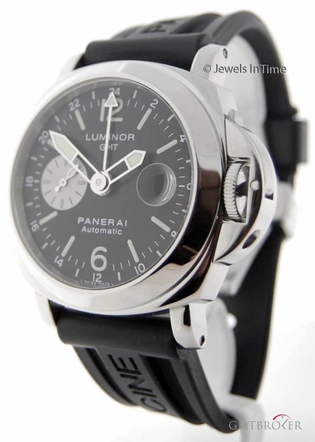 Panerai Luminor Steel GMT Mens Automatic Watch BoxPapers P Pam88 354543