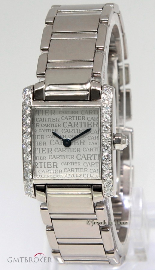 Cartier Tank Francaise Anniversary 18k White Gold Diamond 2403 246147
