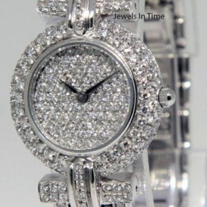 Anonimo Garavelli 18k White Gold  Pave Diamond Ladies Quar nessuna 438411