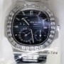 Patek Philippe RARE Nautilus 18k White Gold  Diamond Watch NEW SE