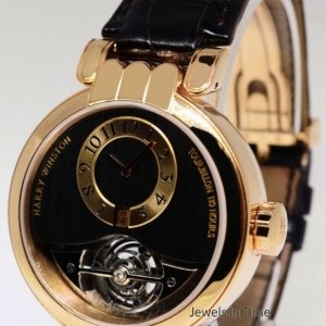 Harry Winston Excenter 110 Hour Tourbillon 18K Gold Watch BoxPap 200/MMT40R 161583