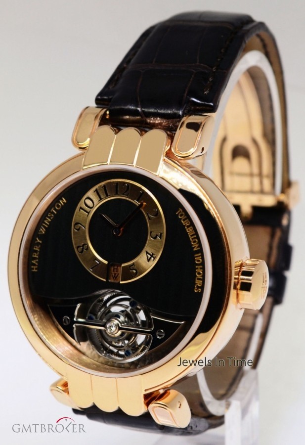 Harry Winston Excenter 110 Hour Tourbillon 18K Gold Watch BoxPap 200/MMT40R 161583