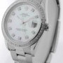 Rolex Date Steel Mens Automatic Watch Mother of Pearl Di