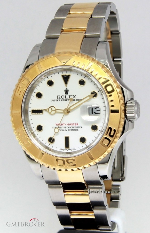Rolex Yacht-Master 18k Yellow Gold Stainless Steel Mens 16623 364669