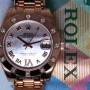 Rolex Pearlmaster 18k Rose Gold  Diamonds MOP 34mm BoxPa