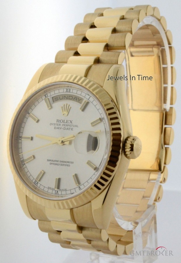 Rolex Day Date 18k Yellow Gold President Automatic Mens 118238 158321