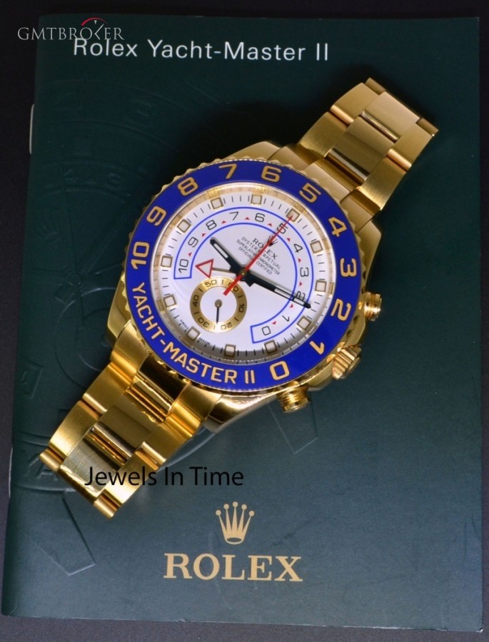 Rolex Yachtmaster II 18k Gold Ceramic Automatic Mens Wat nessuna 438213