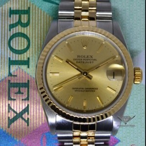 Rolex Midsize Datejust 31 18k Yellow Gold  Steel Jubilee 68273 454185