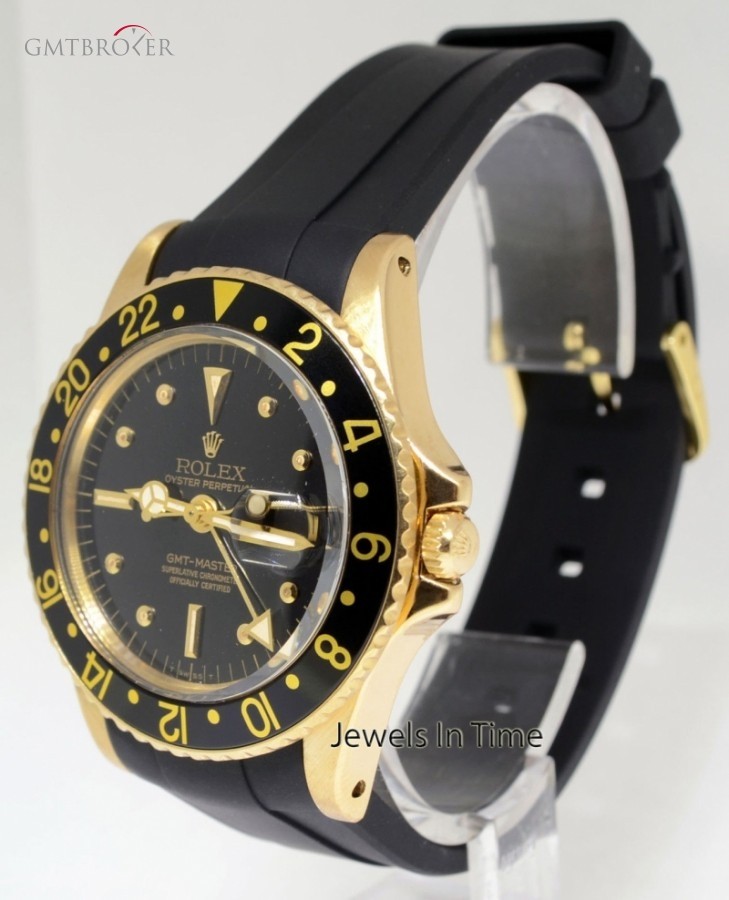 Rolex Details about   Vintage 18k Yellow Gold GMT-MASTER 1675 440945