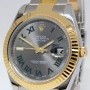 Rolex Datejust II 18k Gold  Steel Slate Dial Watch BoxPa