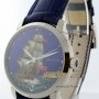 Ulysse Nardin San Marco HMS Caesar Cloisonne 18k Gold Watch BoxP