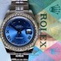 Rolex Datejust II Steel 330 CT Diamond Bezel Mens Watch