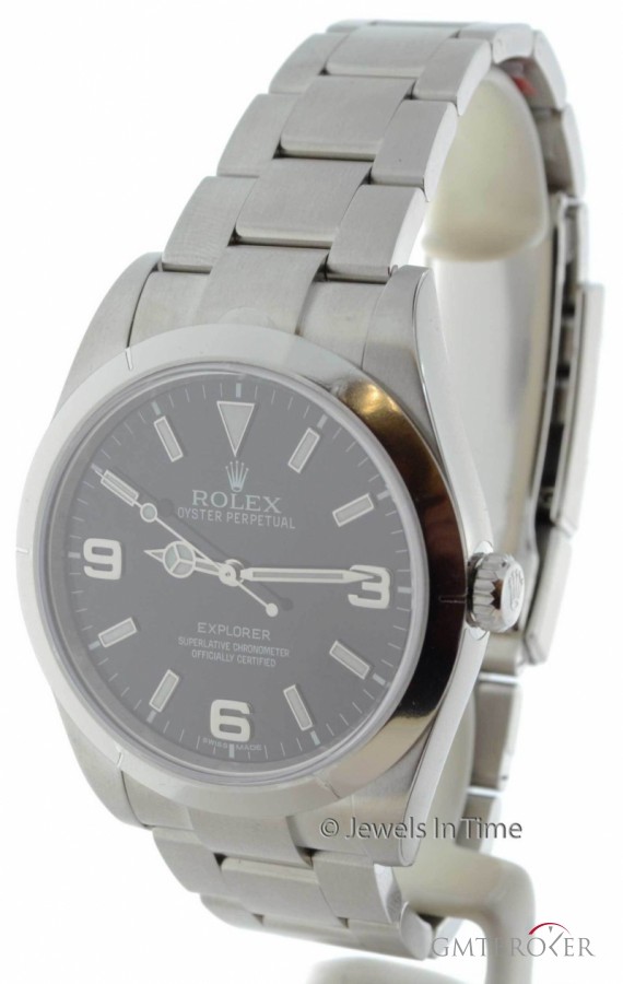 Rolex Explorer New Steel Mens Automatic Watch Black Dial 214270 156937