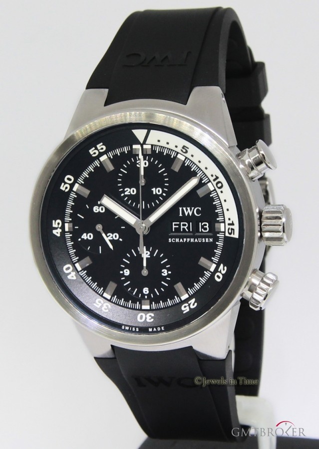 IWC Aquatimer Chronograph Stainless Steel Black Dial A 3719 163289