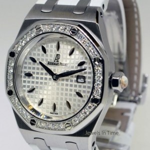 Audemars Piguet Lady Royal Oak Steel Diamond Watch BoxPapers 67621 67621ST.ZZ.D012CR.02 161451
