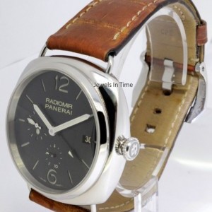 Panerai Radiomir 10 Day GMT 323 Steel Mens Watch BoxPapers Pam00323 159951