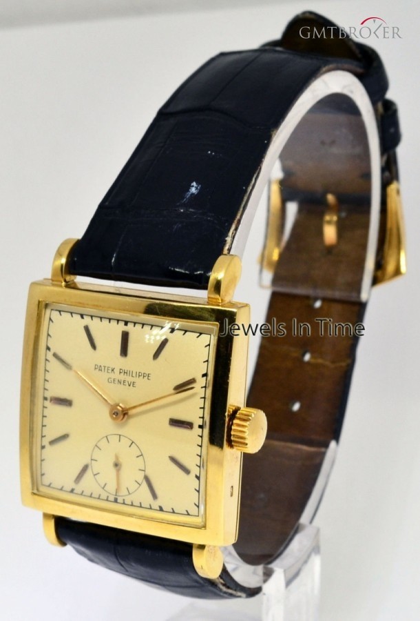 Omega Square Vintage 18k Yellow Gold Mens 18J Watch Fanc 1431 478701
