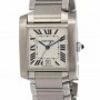 Cartier Mens Tank Francaise Stainless Steel Automatic Watc