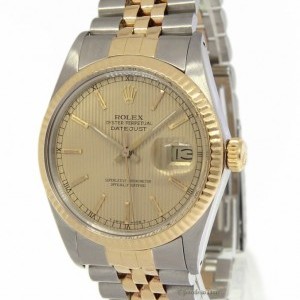 Rolex Details about   Mens Datejust 18k Yellow Gold Stai 16013 158149