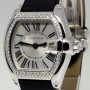 Cartier Roadster 18k White Gold Diamonds Ladies Watch BoxP