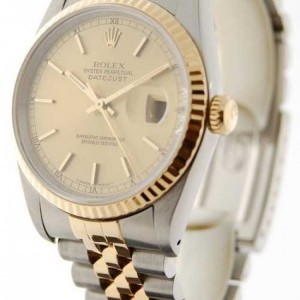 Rolex Mens Datejust 16233 E SS  18K Gold Automatic Box nessuna 154809