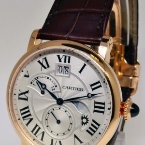Cartier Rotonde Retrograde Time Zone18k Rose Gold Watch Bo W1556240 470747