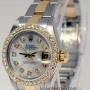 Rolex Ladies Datejust Steel  18k Gold Diamond  MOP Watch