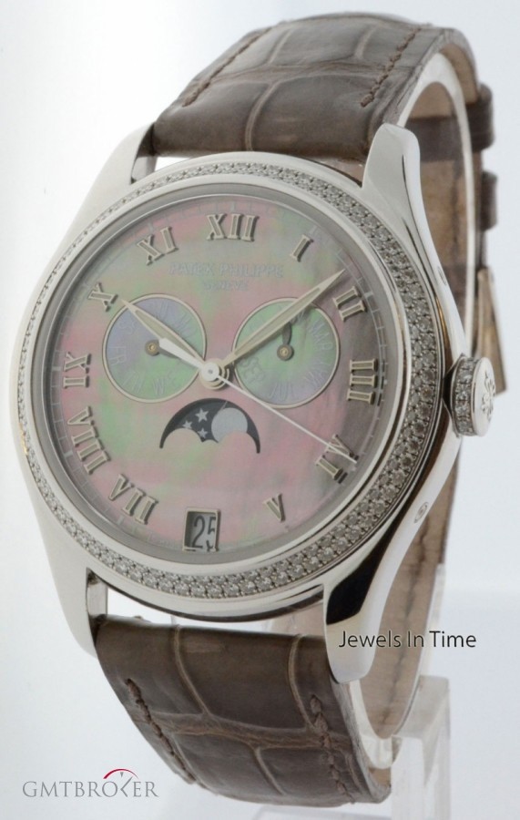Patek Philippe Complications 18k White Gold  Diamond Watch BoxPap 4936G-001 159655