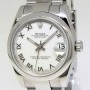 Rolex Datejust Stainless Steel White Roman Dial Midsize