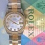 Rolex Datejust 18k Yellow Gold Stainless Steel MOP Diamo