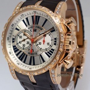 Roger Dubuis Excaliber 18k Gold  Diamond Chronograph BoxPapers RDDBEX0176 421533