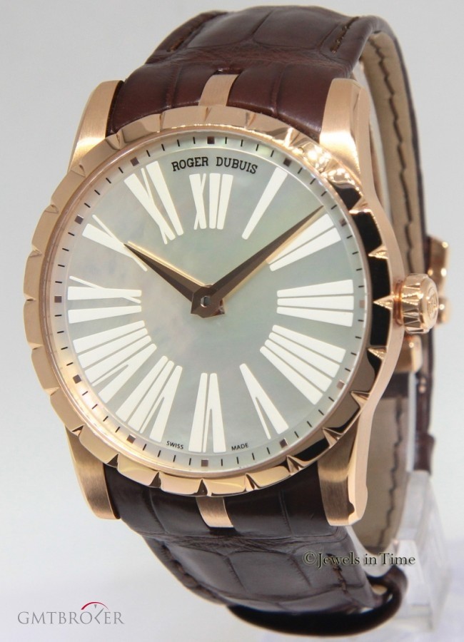 Roger Dubuis Excalibur 42 18k Rose Gold MOP 42mm Automatic Mens DBEX0348 439317