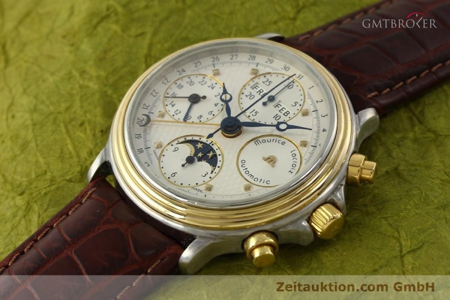 Maurice Lacroix Phase de Lune chronograph steel gold automatic Ka