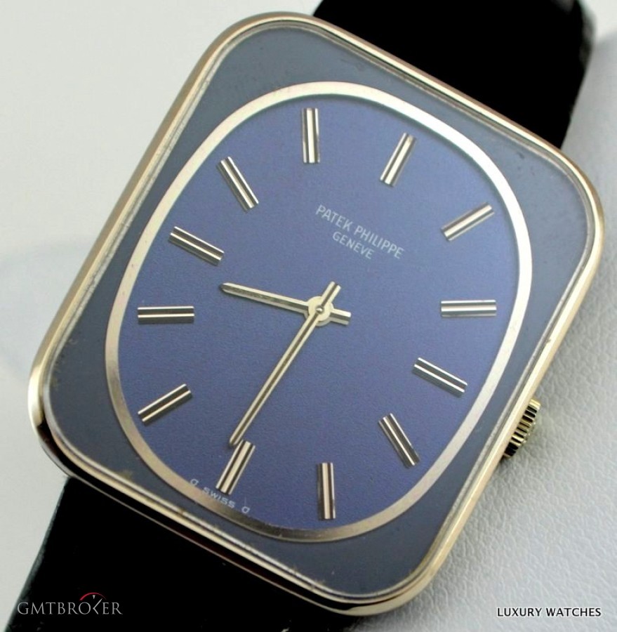 Patek Philippe RECTANGULAR ELLIPSE 3582G CALIBER 23-300 PM  BLUE 3582G 12103