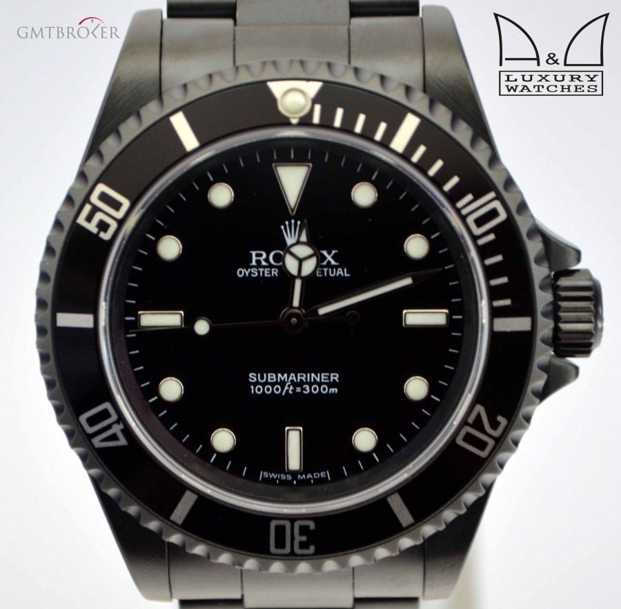 Rolex SUBMARINER 14060 DLC PVD BLACK ACCIAIO 14060 14931