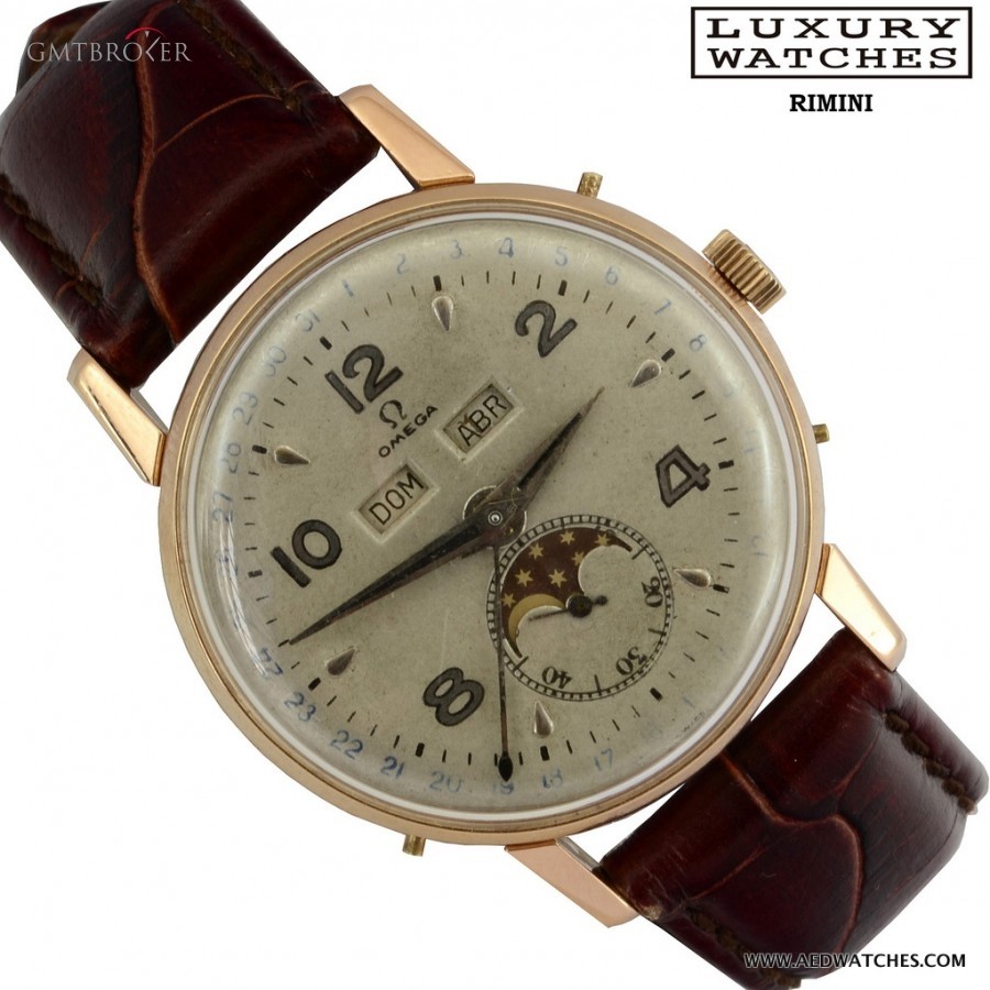 Omega COSMIC 2471 TRIPLE CALENDAR MOON PHASE   ROSE GOLD nessuna 333677