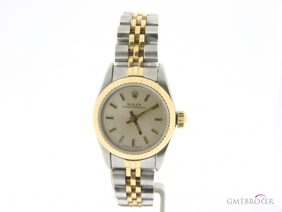 Rolex Ladies  Oyster Perpetual 2tone 18k GoldSS Watch wS 67193 215245