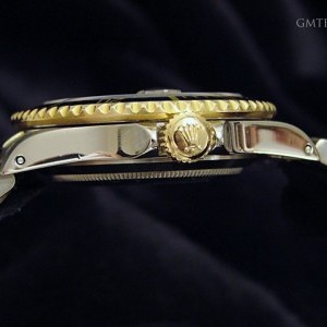 Rolex Mens  Submariner Date 2Tone 18k GoldSS Watch wBlue 16803 247501