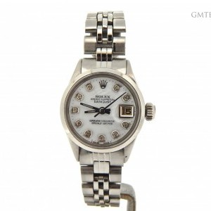 Rolex Ladies  Datejust Stainless Steel Watch wWhite MOP 6516 215131