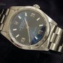 Rolex Mens  Air-King No Date Stainless Steel Watch wBlue