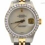 Rolex Ladies  2tone 18k GoldSS Datejust Watch wWhite MOP