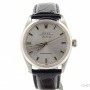 Rolex Mens  Stainless Steel Air-King Leather Watch wSilv