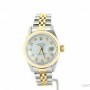 Rolex Ladies  Datejust 2tone 18k GoldSS Watch White Diam