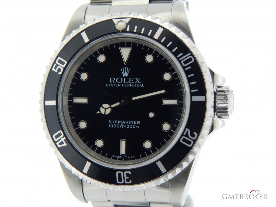 Rolex Mens  Stainless Steel Submariner No Date Watch wBl 14060 246565