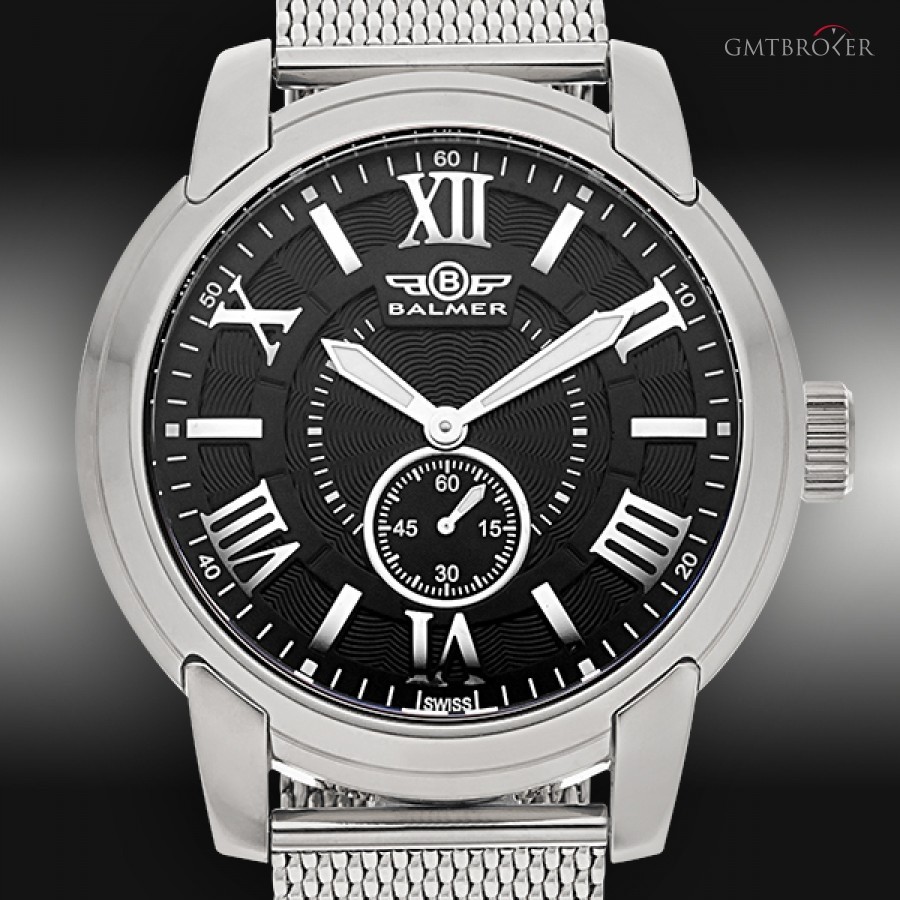 Balmer Balmer Swiss Noble Stainless Steel Watch wBlack Ro 14058 212279